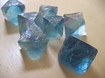 Fluorite bleue octaedre